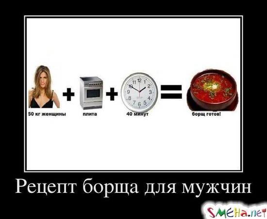 Рецепт борща для мужчин