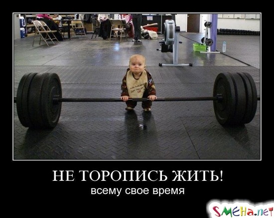 НЕ ТОРОПИСЬ ЖИТЬ! - всему свое время