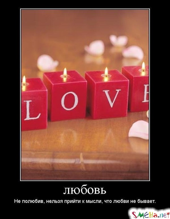 ЛЮБОВЬ - Не полюбив, нельзя прийти к мысли, что любви не бывает.