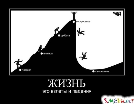 ЖИЗНЬ - это взлёты и падения