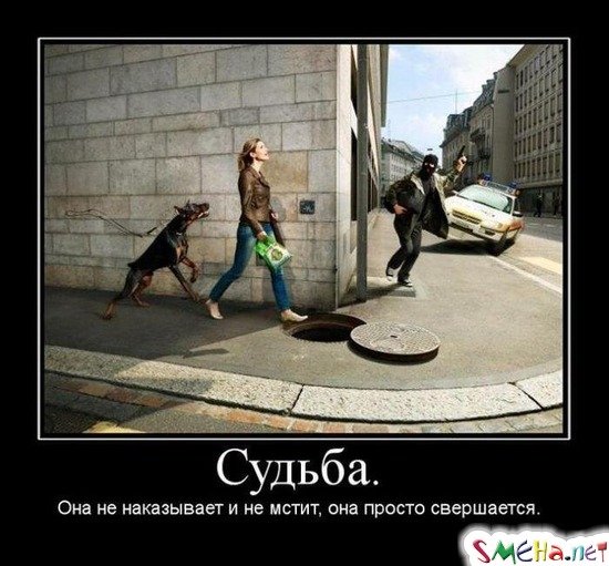 Судьба. - Она не наказывает и не мстит, она просто свершается
