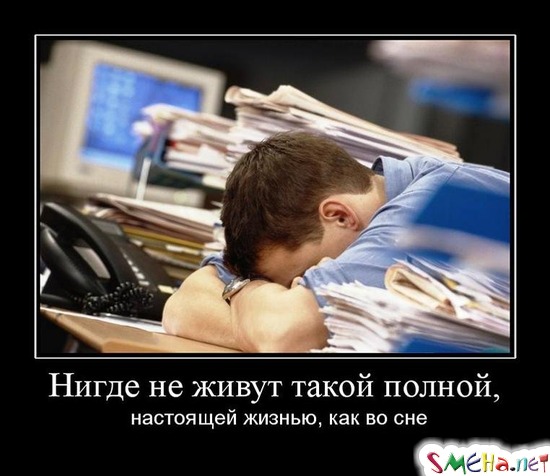 Нигде не живут такой полной,  настоящей жизнью, как во сне