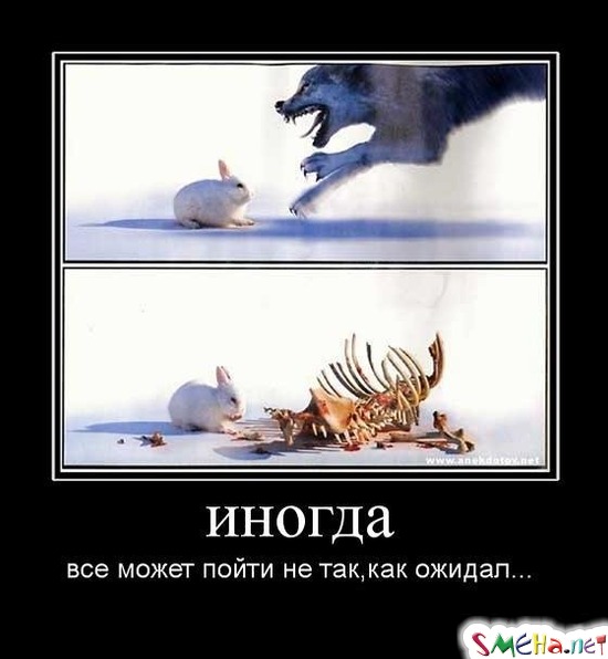 иногда - все может пойти не так,как ожидал...