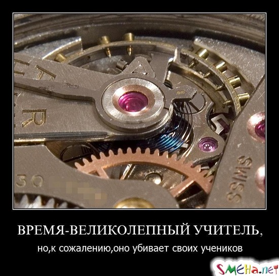 ВРЕМЯ - ВЕЛИКОЛЕПНЫЙ УЧИТЕЛЬ, - но,к сожалению,оно убивает своих учеников