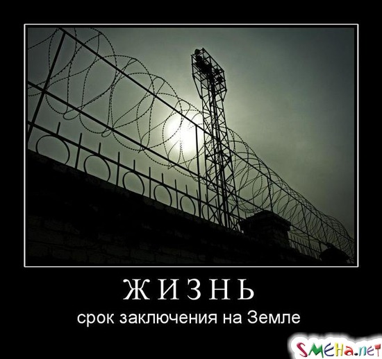 ЖИЗНЬ - срок заключения на Земле
