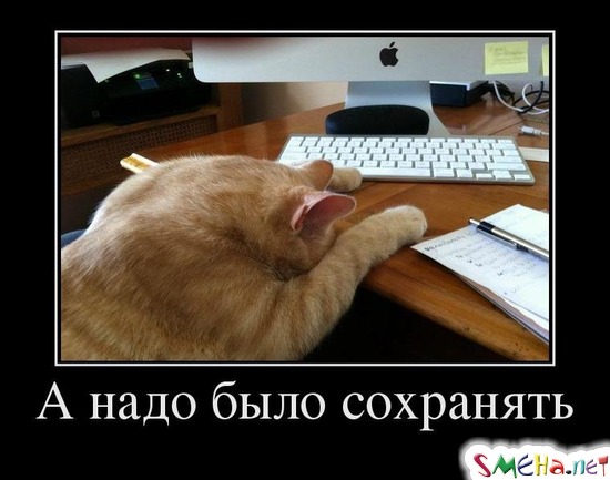 А надо было сохранять