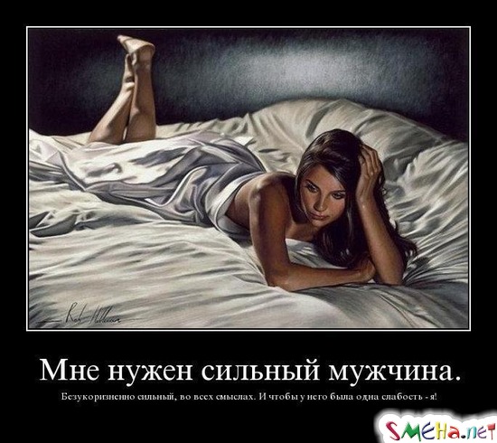 Мне нужен сильный мужчина. - Безукоризненно сильный, во всех смыслах. И чтобы у него была одна слабость - я!
