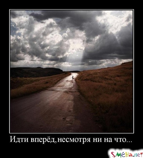 Идти вперёд,несмотря ни на что...