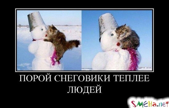 ПОРОЙ СНЕГОВИКИ ТЕПЛЕЕ ЛЮДЕЙ