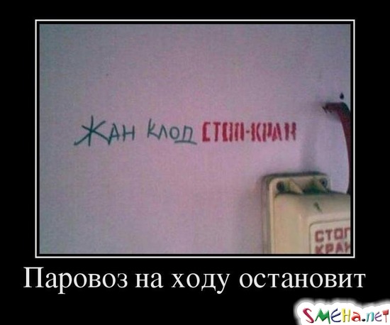 Паровоз на ходу остановит