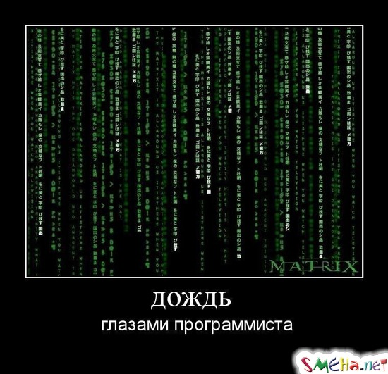 дождь - глазами программиста