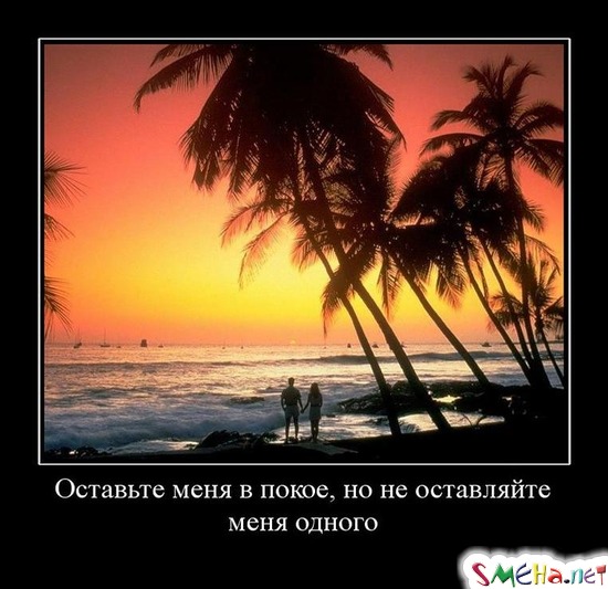 Оставьте меня в покое, но не оставляйте меня одного