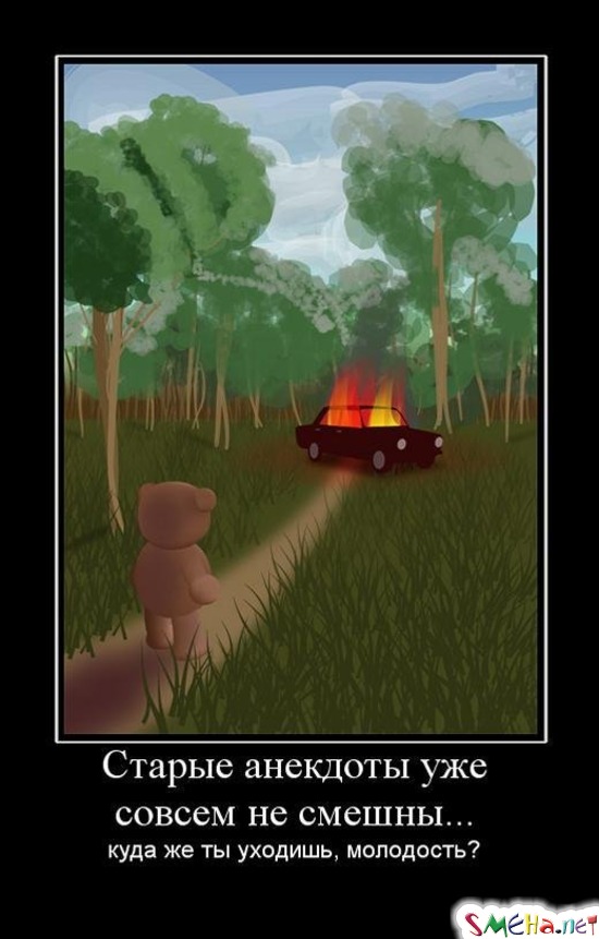 Старые анекдоты уже совсем не смешны... - куда же ты уходишь, молодость?