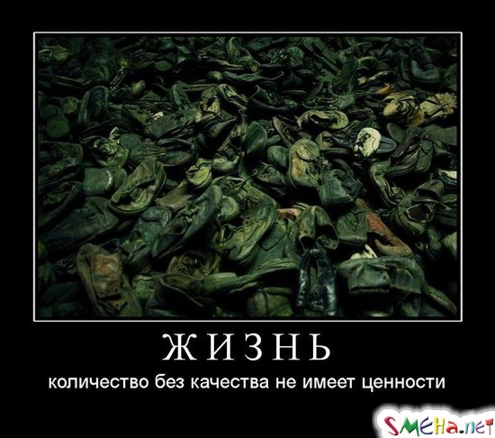 ЖИЗНЬ - количество без качества не имеет ценности
