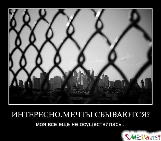 ИНТЕРЕСНО, МЕЧТЫ СБЫВАЮТСЯ - моя всё ещё не осуществилась...