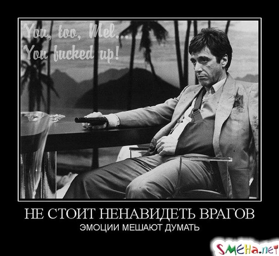 НЕ СТОИТ НЕНАВИДЕТЬ ВРАГОВ - ЭМОЦИИ МЕШАЮТ ДУМАТЬ