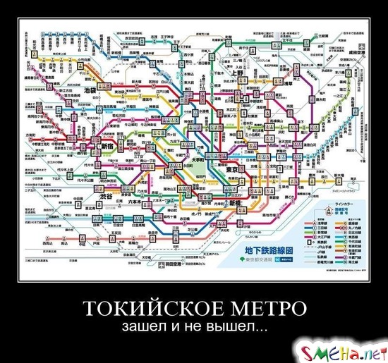 ТОКИЙСКОЕ МЕТРО - зашел и не вышел...
