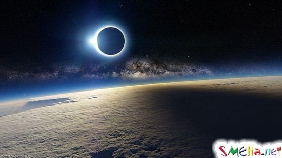Солнечное затмение с борта международной космической станции