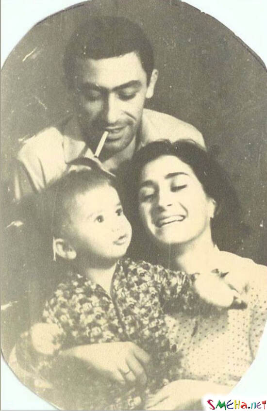 Вахтанг Кикабидзе с женой и сыном